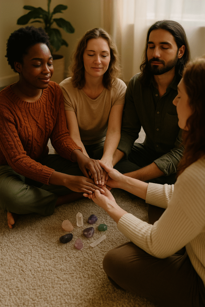 20250804 0936 healing crystals embrace simple compose 01k1t3g5bbe9ja26ygvm9p38t6