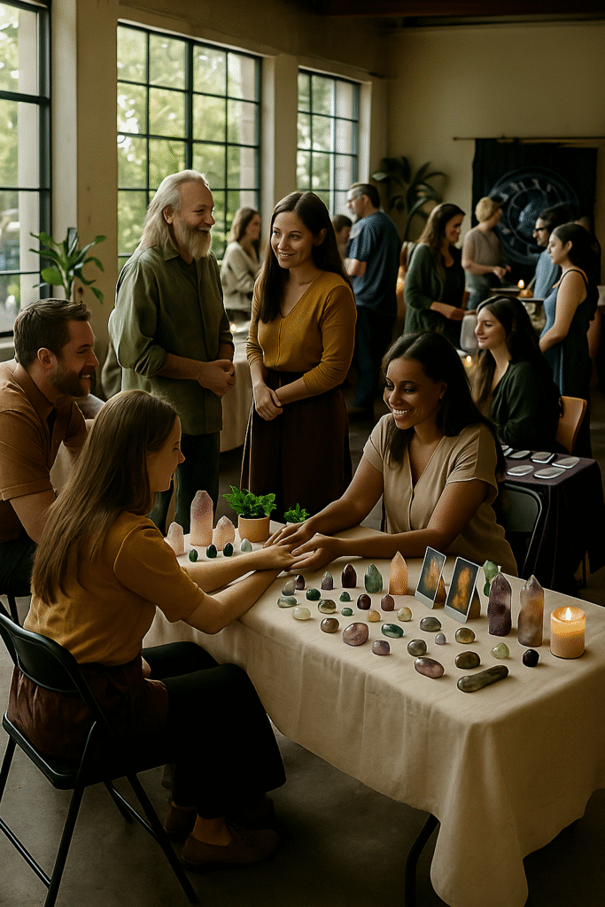 20250804 1010 crystal healing gathering remix 01k1t5bwagfmxvhmgpyn524nm4